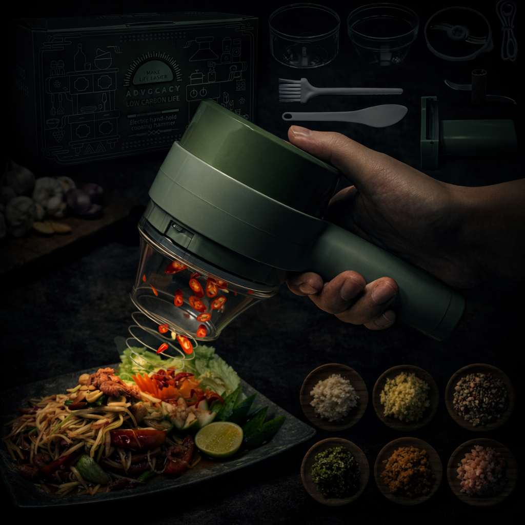 4 in 1 Portable Electric Vegetable Cutter Set