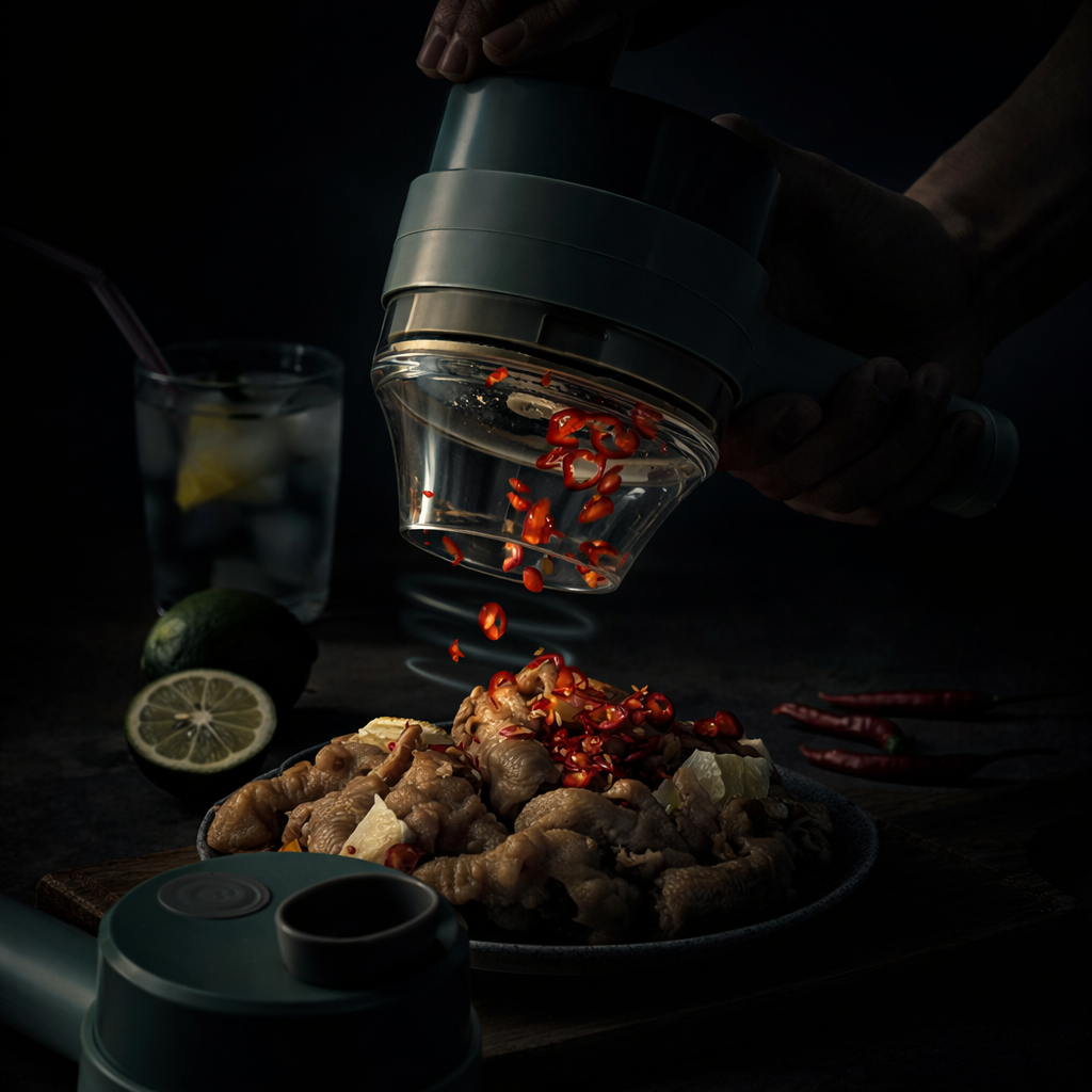 4 in 1 Portable Electric Vegetable Cutter Set